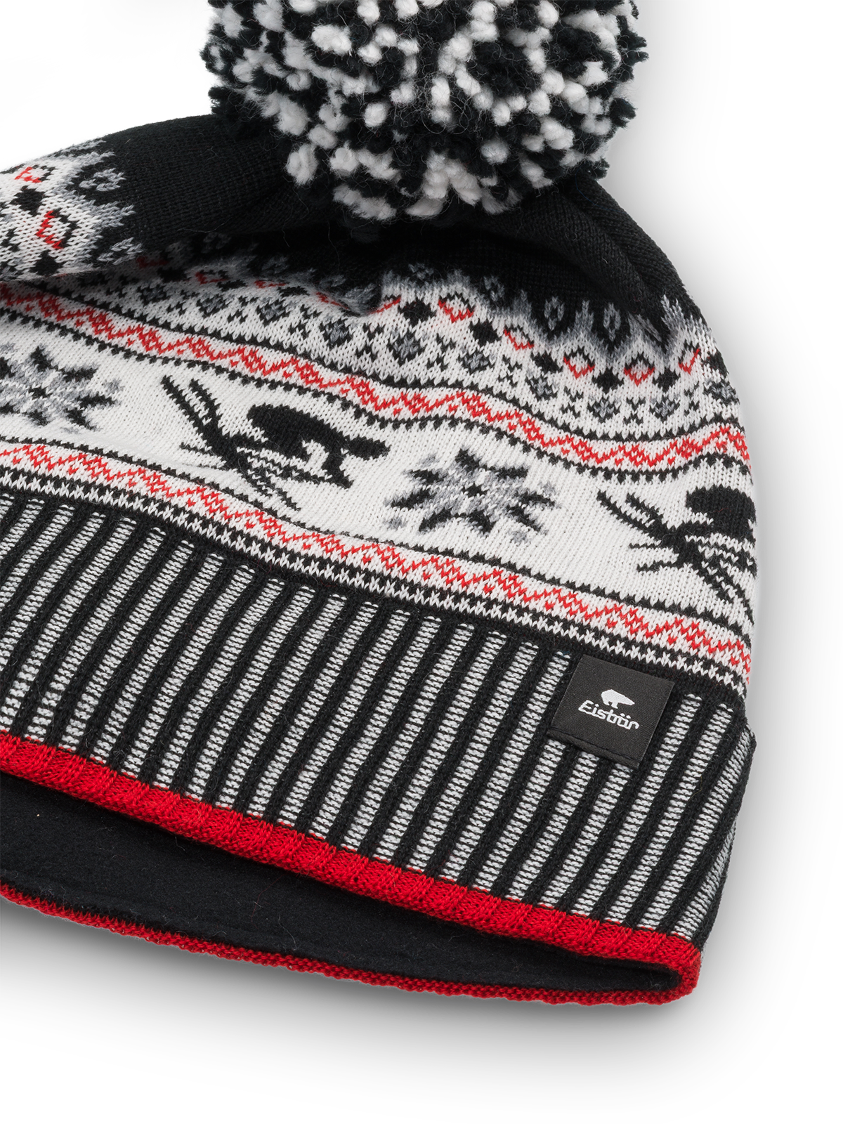 Retro Oversized Bommelmütze