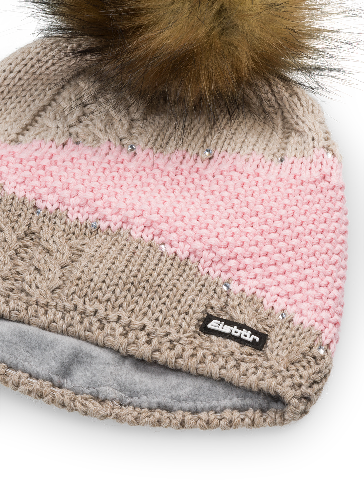 Eden Lux Crystal Bommelmütze