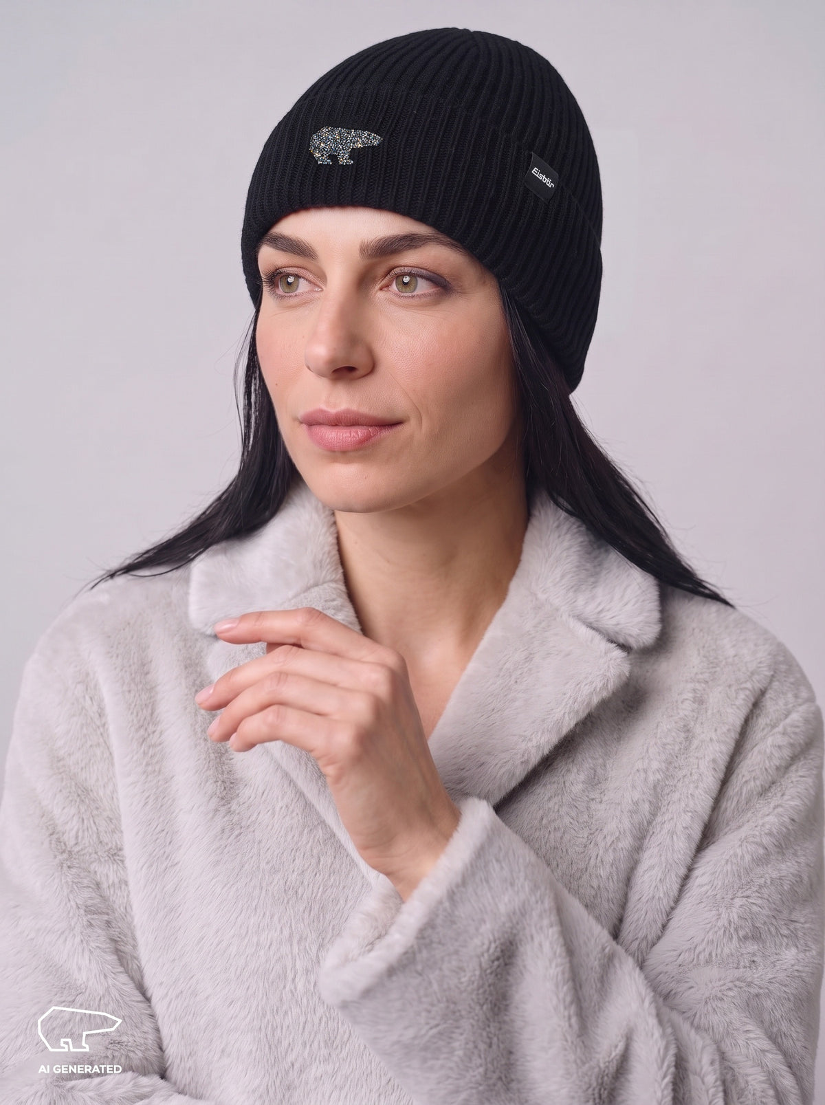 Elena Oversize Crystal Mütze