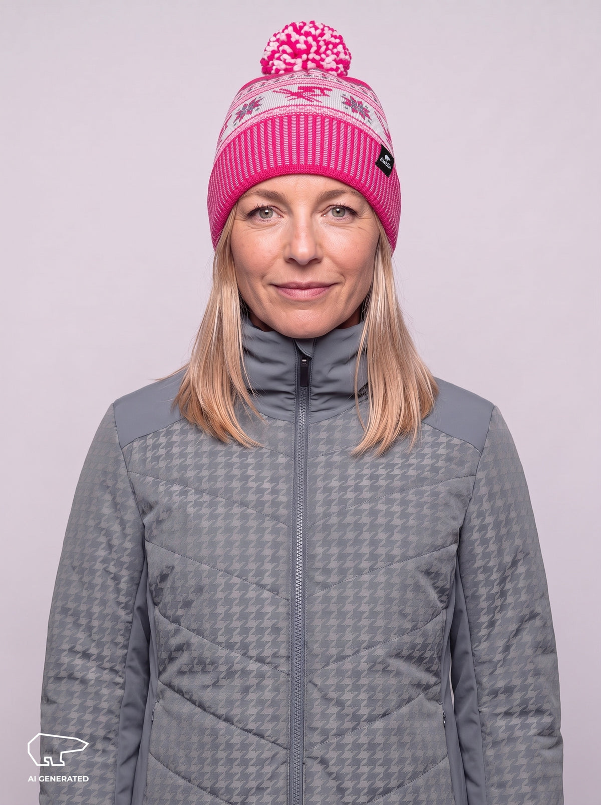 Retro Oversized Pom-Pom Beanie