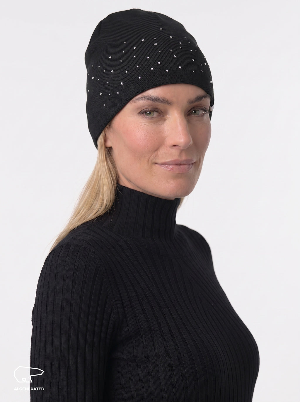 Nesta Oversize Crystal Mütze