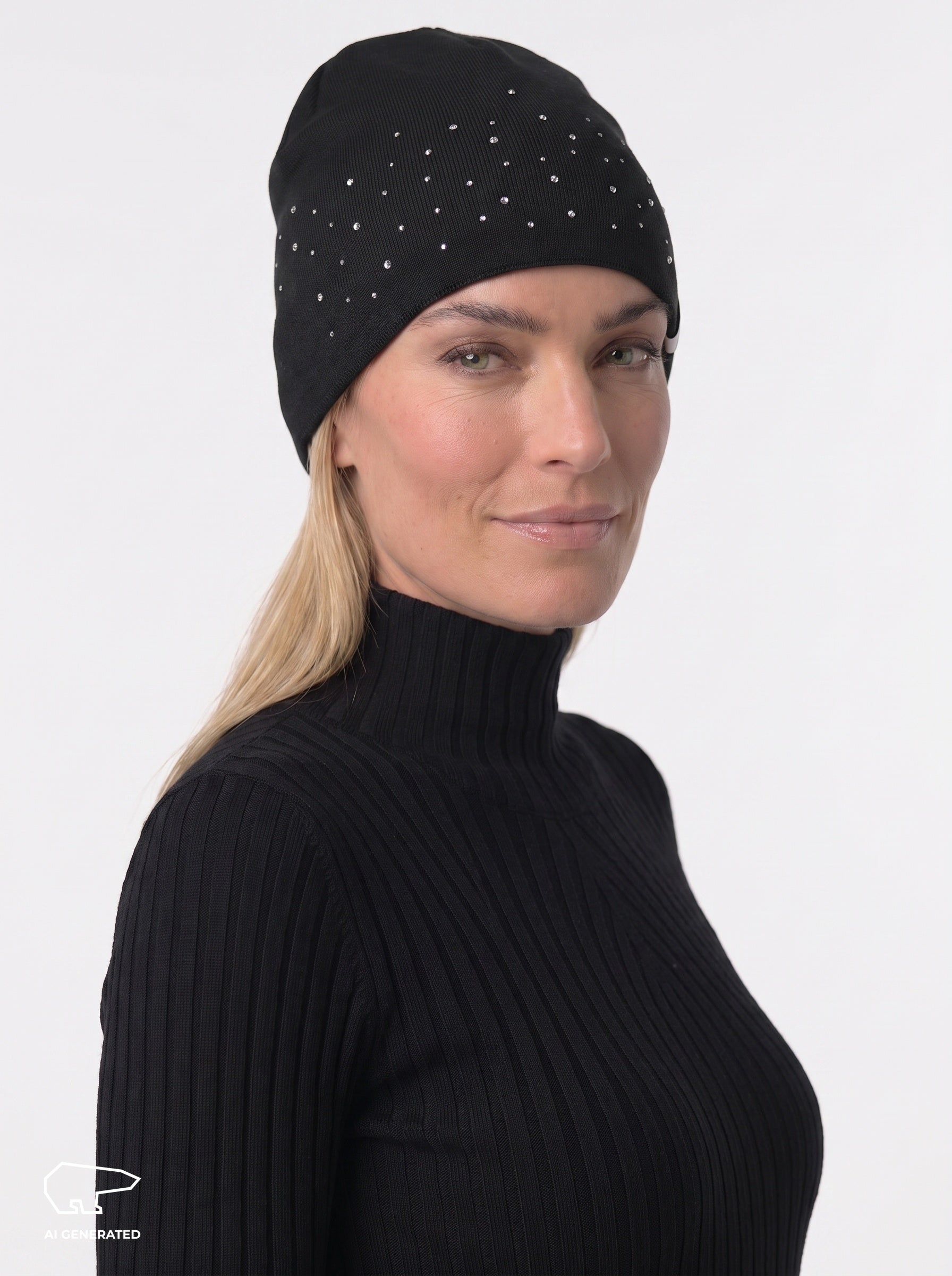 Nesta Oversize Crystal Mütze
