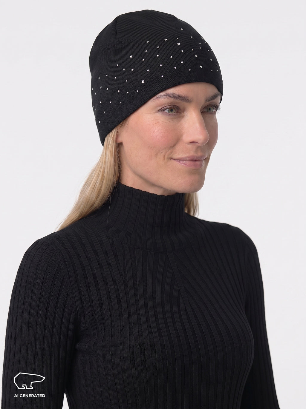 Nesta Oversize Crystal Mütze