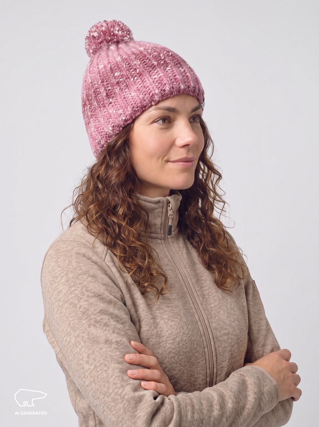 Zenta Oversize Pom-Pom Beanie