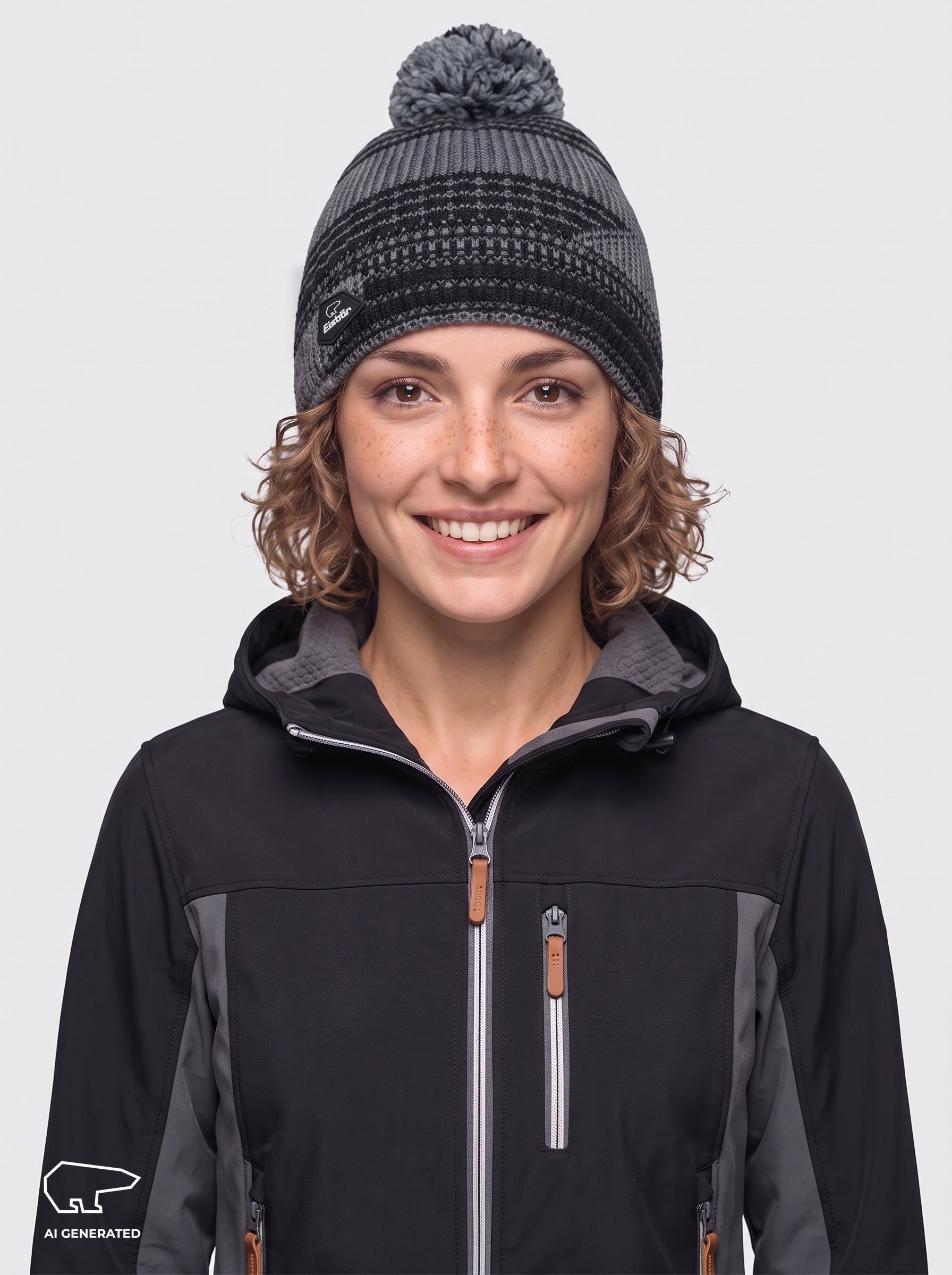 Nona Oversize Pompon Mütze