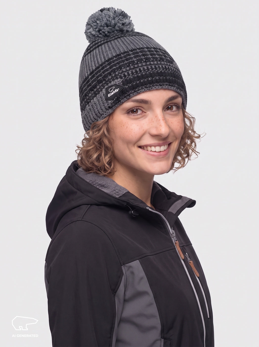 Nona Oversize Pompon Mütze