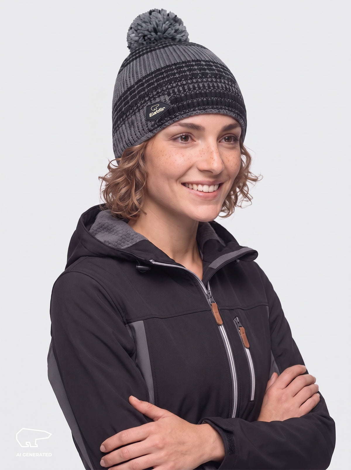 Nona Oversize Pompon Mütze