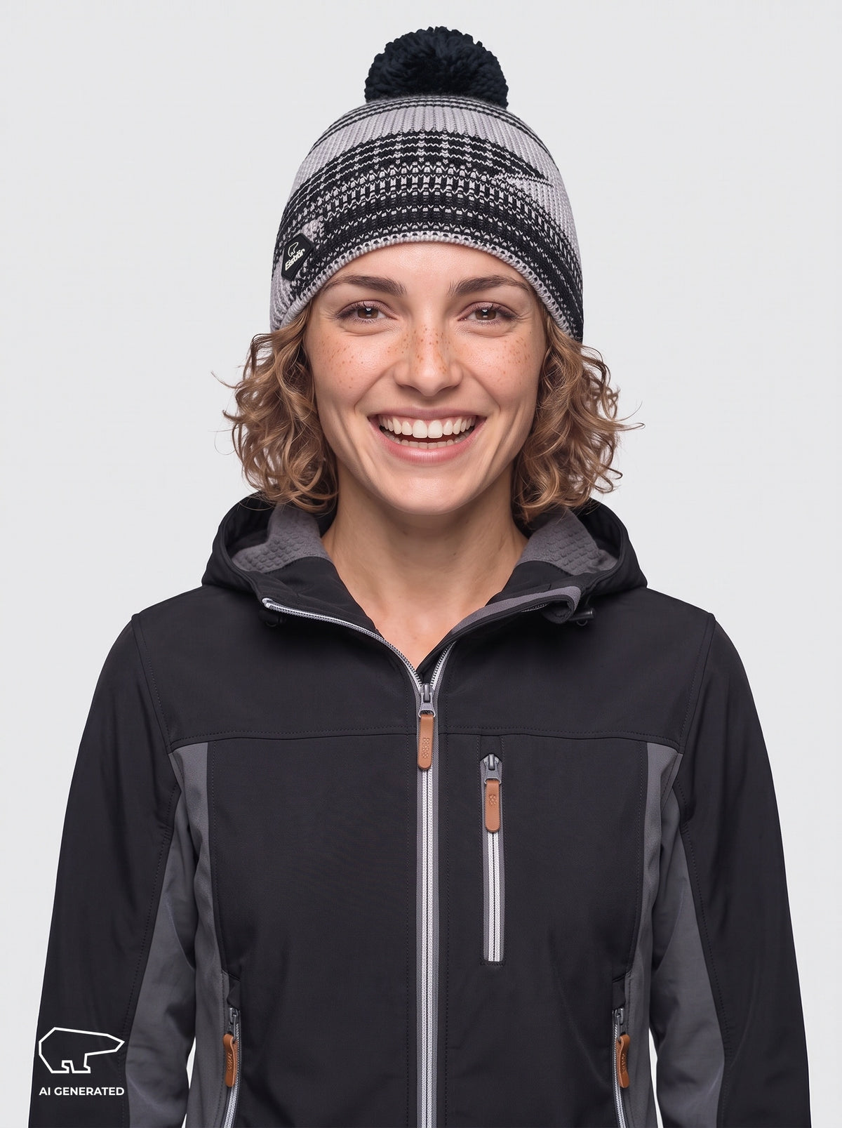 Nona Oversize Pompon Mütze