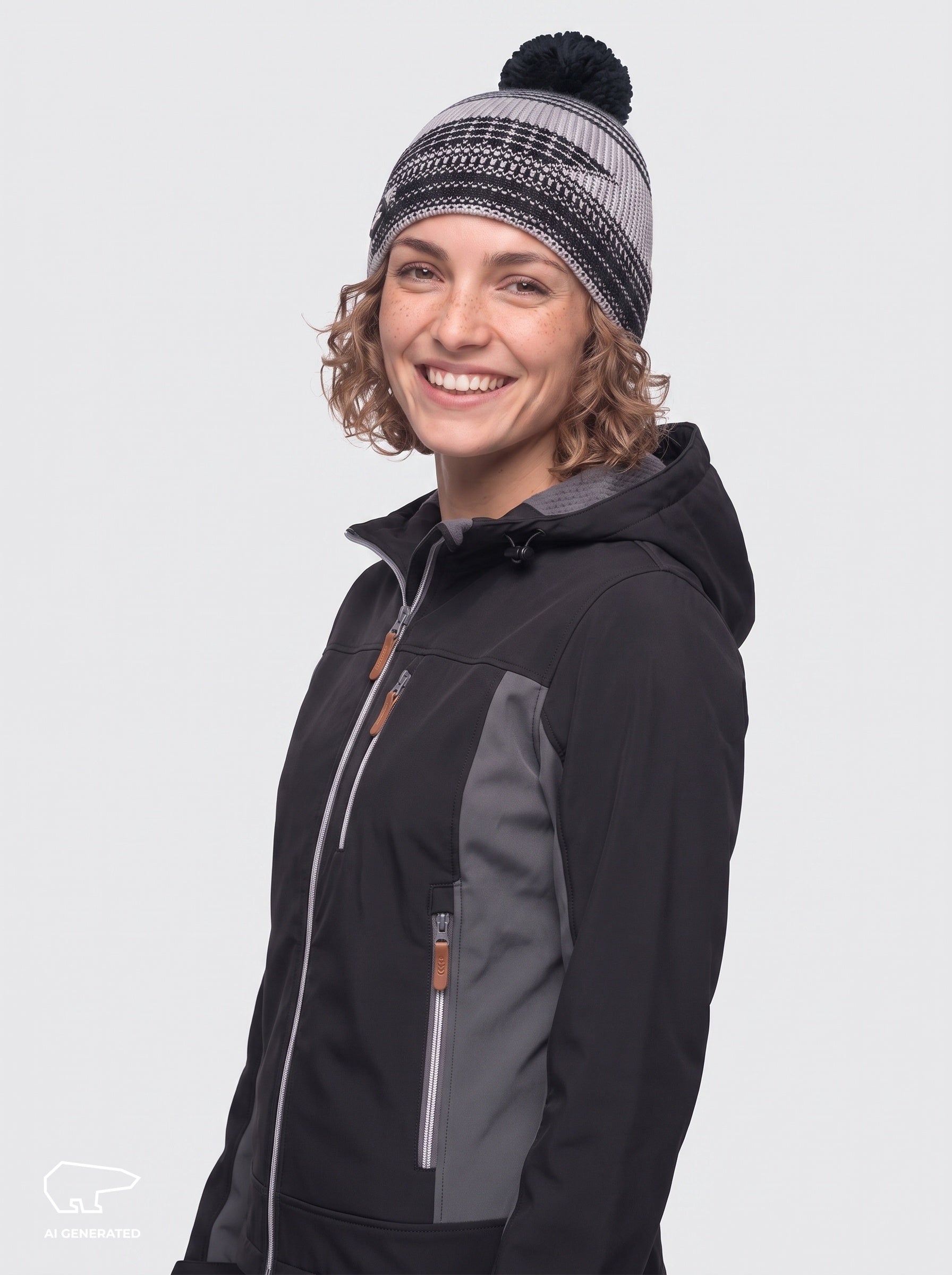 Nona Oversize Pompon Mütze
