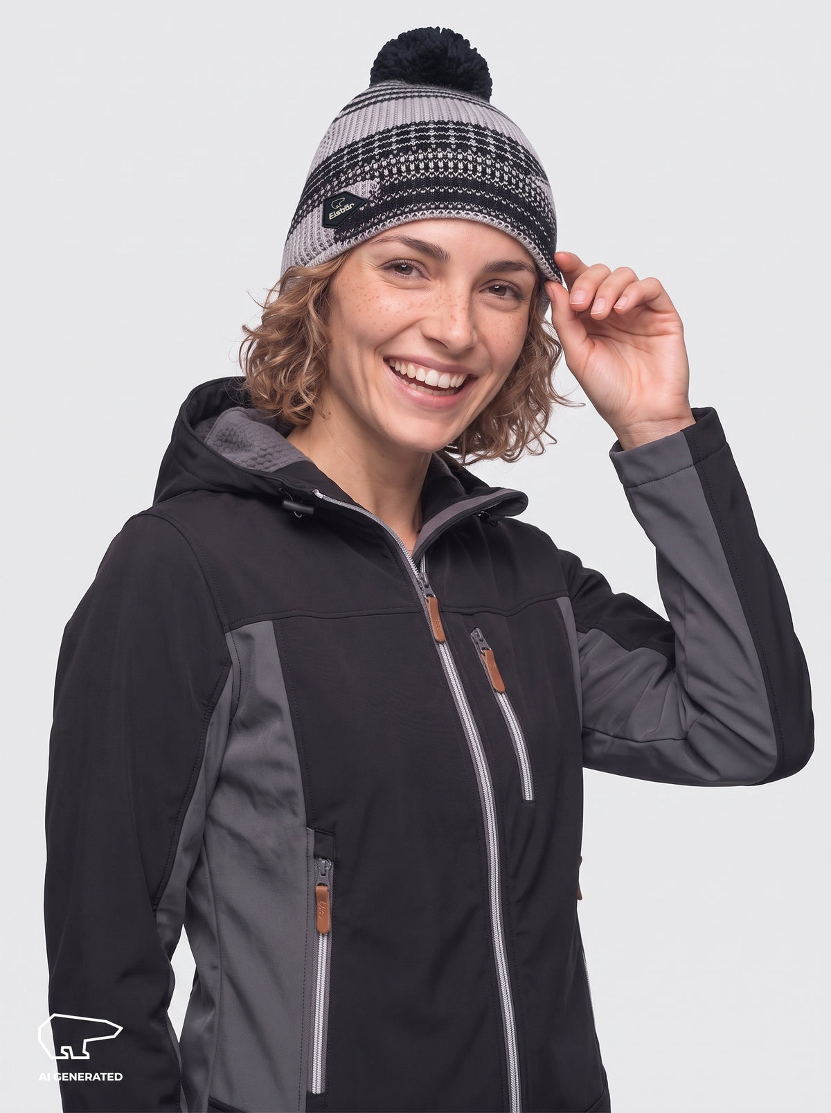 Nona Oversize Pompon Mütze