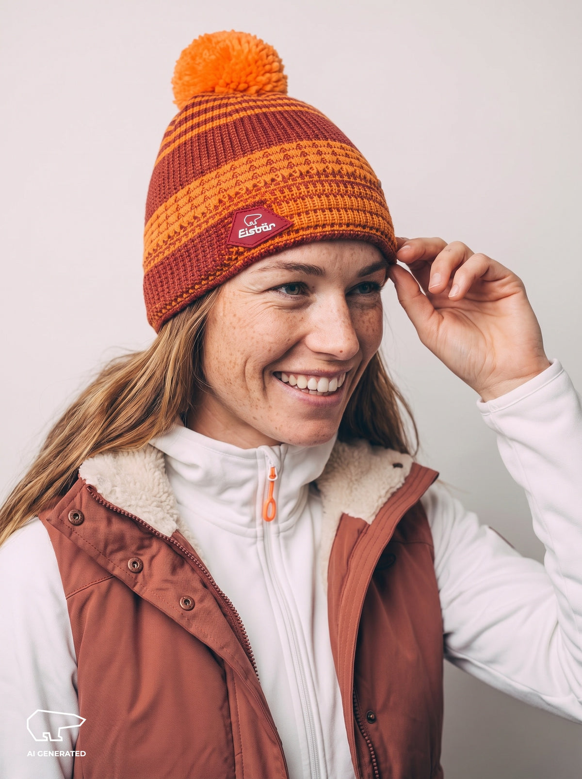 Nona Oversize Pompon Mütze