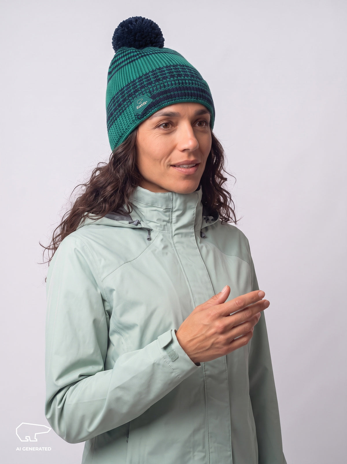 Nona Oversize Pompon Mütze