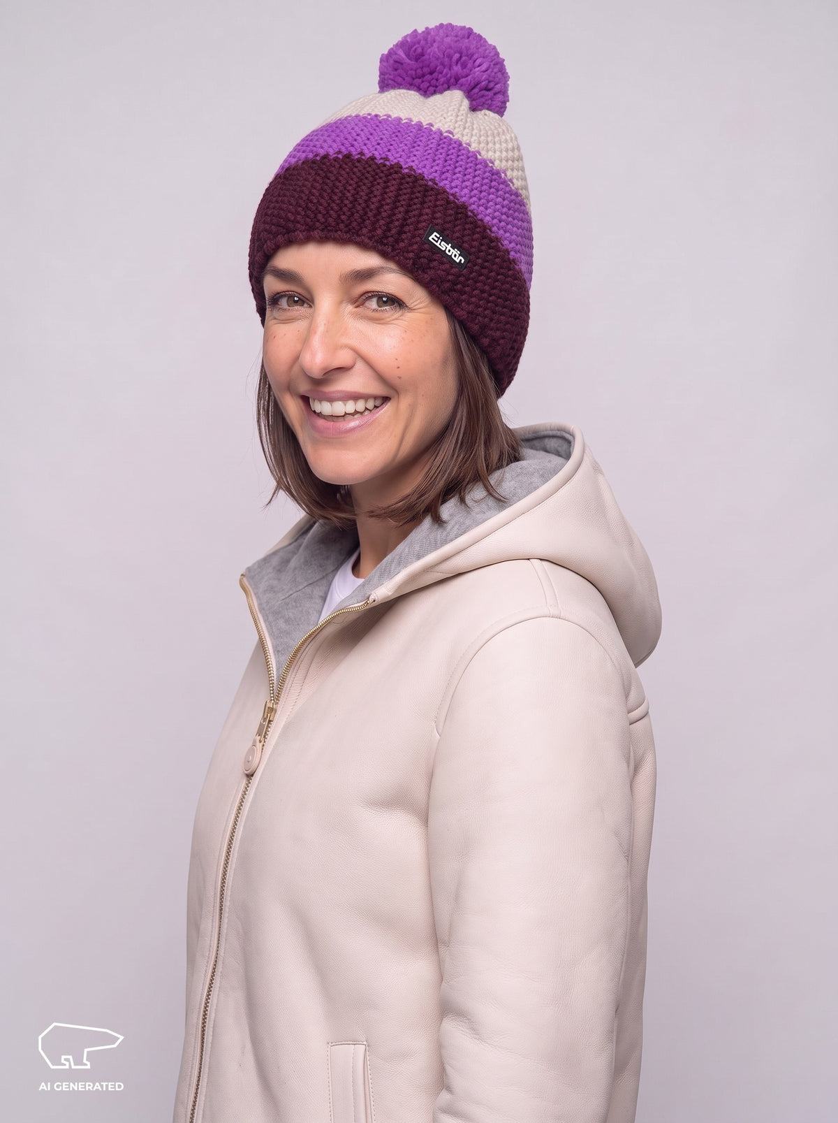 Star Pom-Pom Beanie