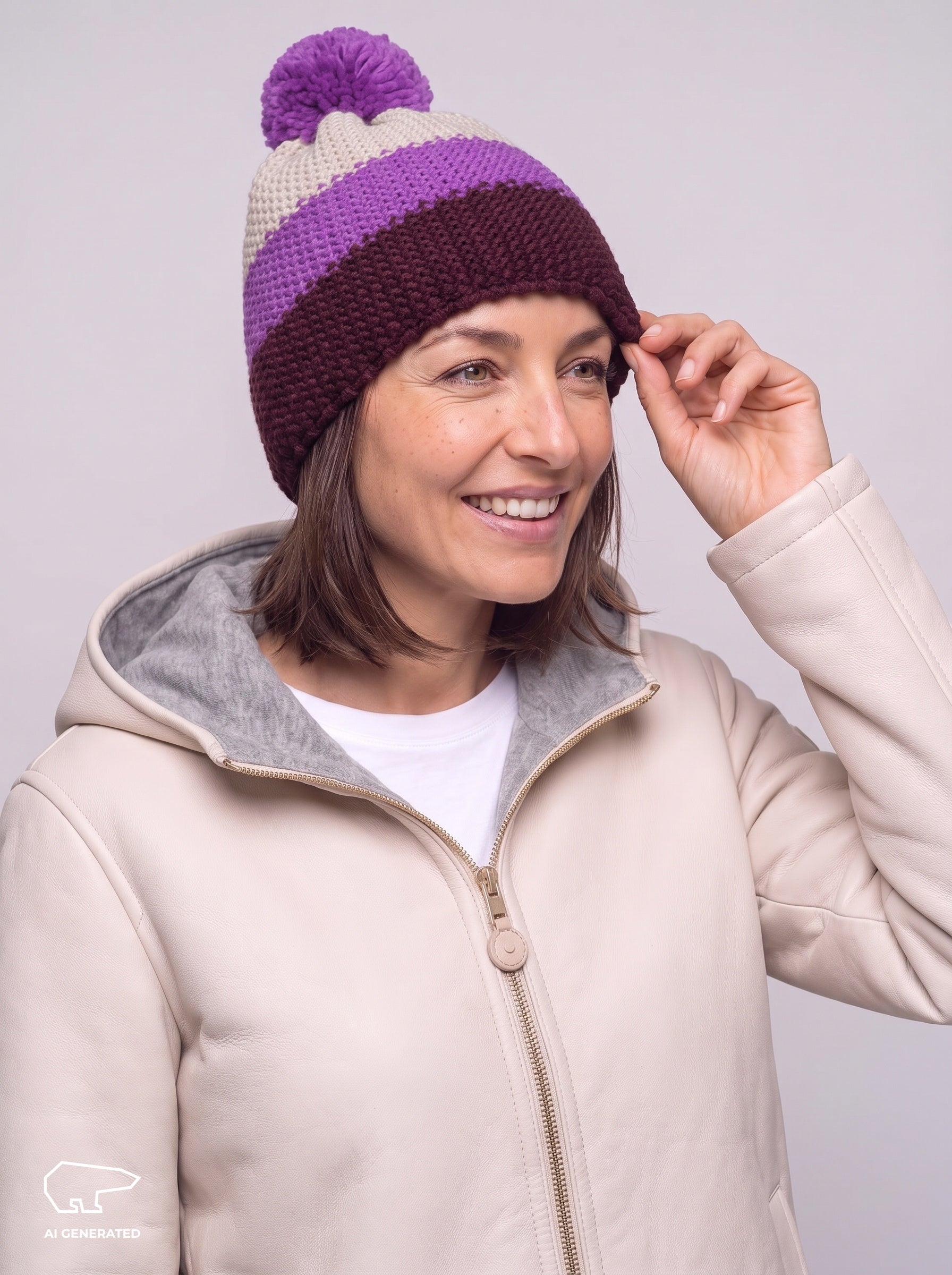 Star Pom-Pom Beanie
