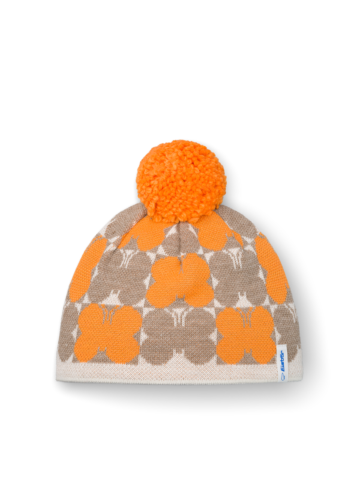 Butterfly Pompon Mütze kids