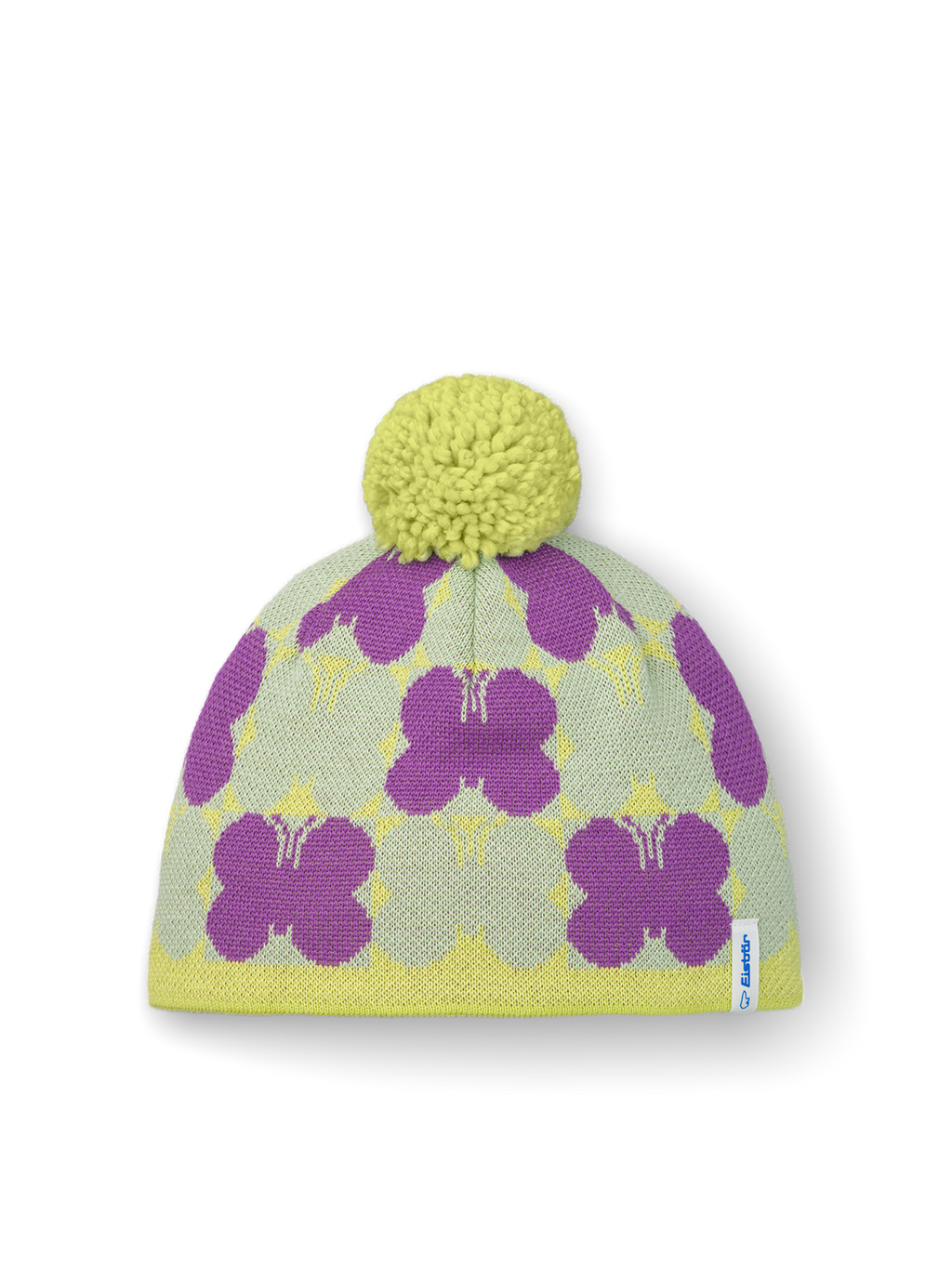 Butterfly Pompon Mütze kids