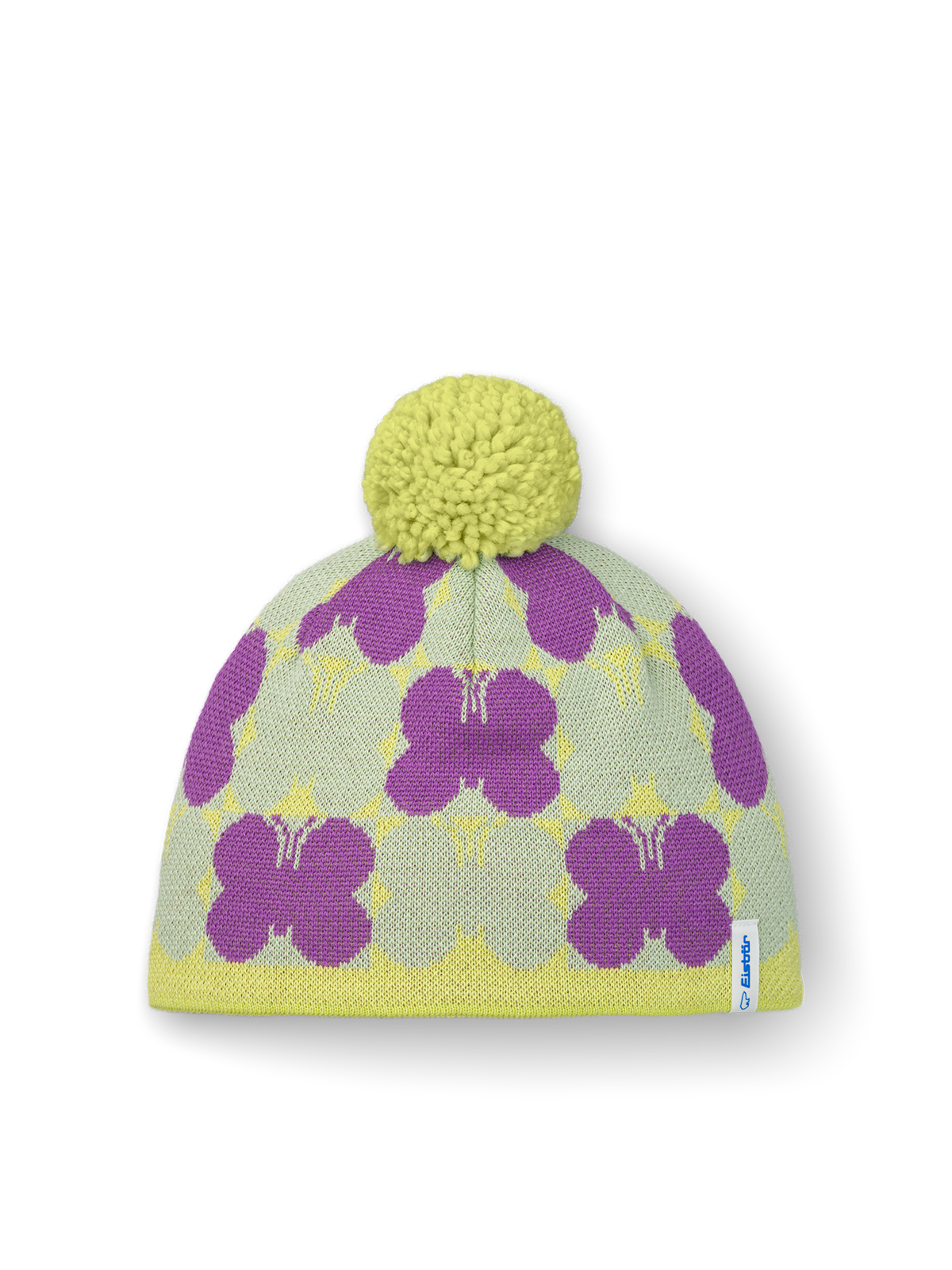 Butterfly Pompon Mütze kids