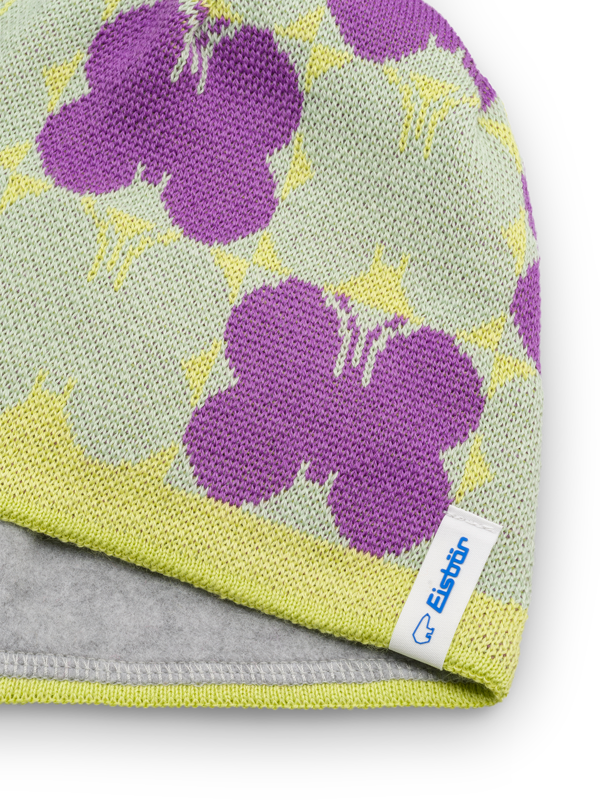 Butterfly Pompon Mütze kids