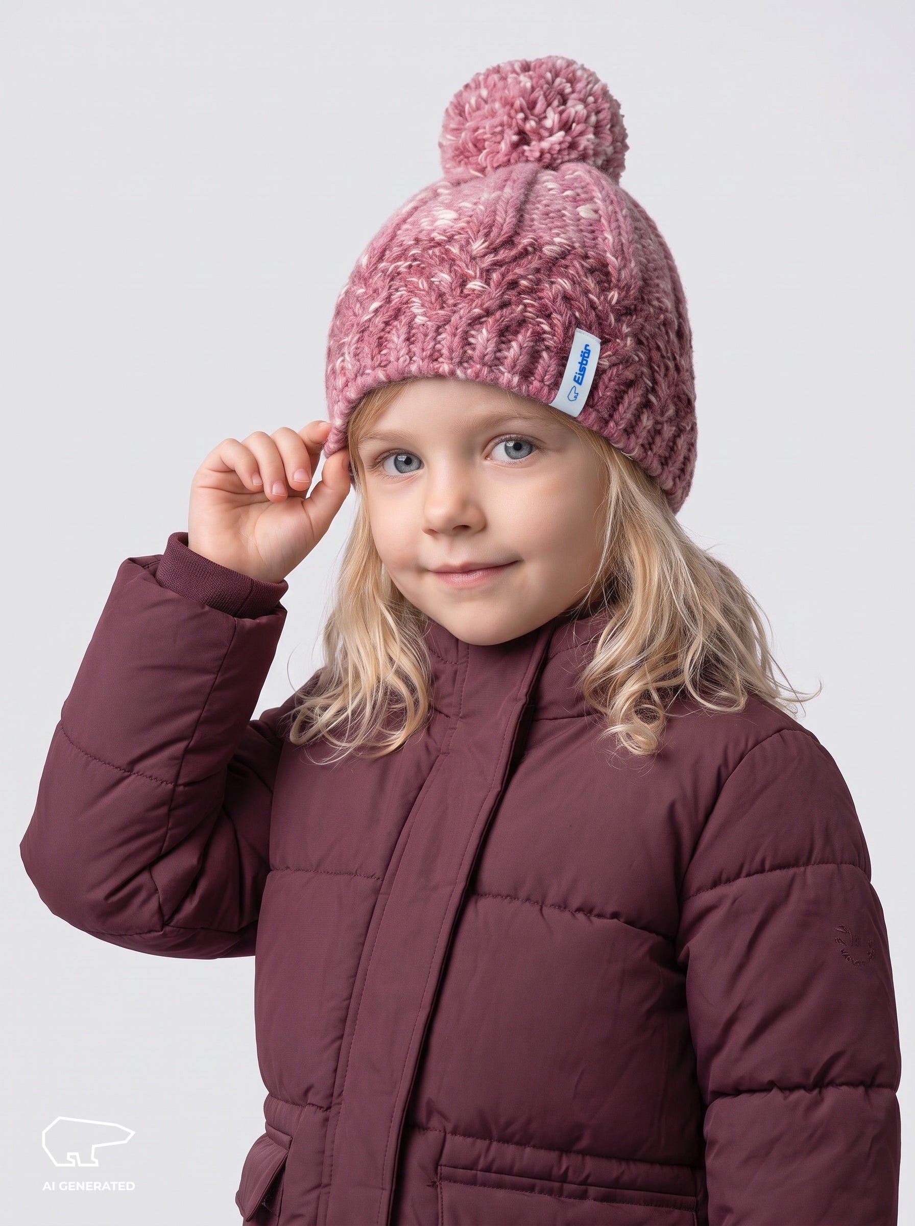 Jolien Pompon Mütze Kids