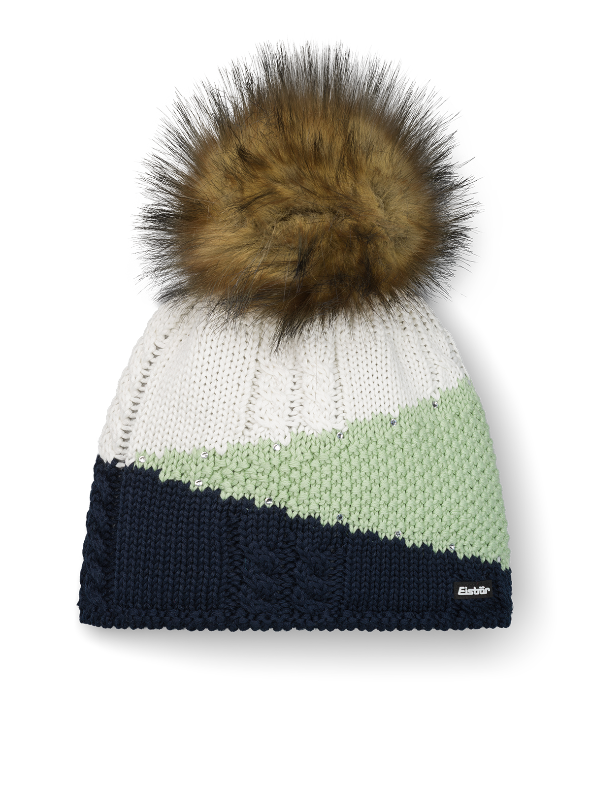 Eden Lux Crystal Pom-Pom Beanie