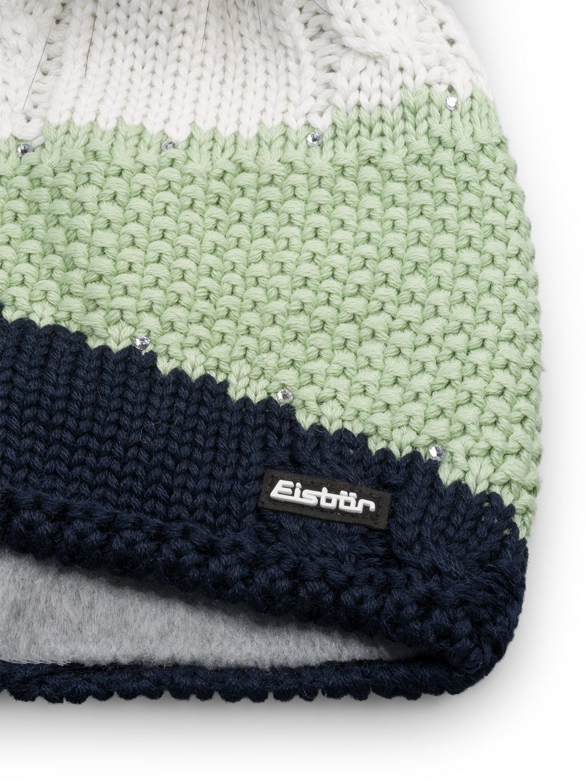 Eden Lux Crystal Pom-Pom Beanie